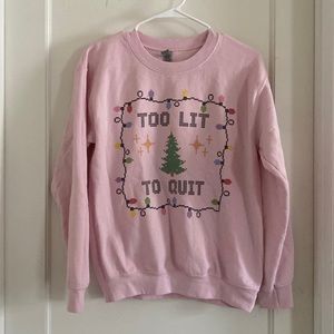 Pink ugly Christmas party sweater